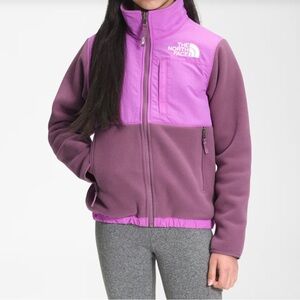 Youth/Junior The North Face Two-Tone Purple Fleece Jacket